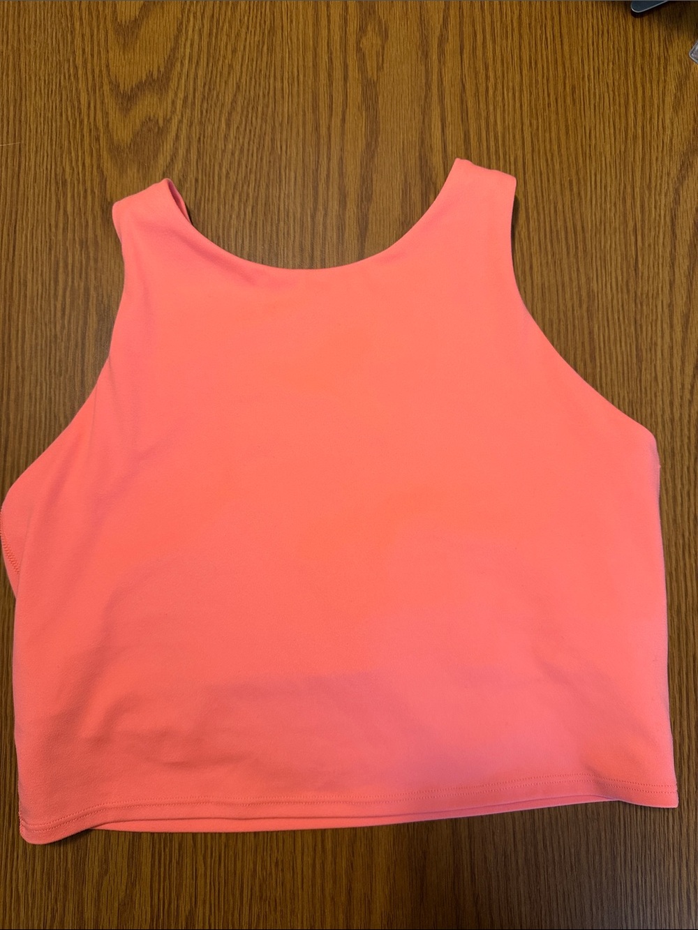 Athleta Conscious Crop Tank Top - Neon Coral Size S